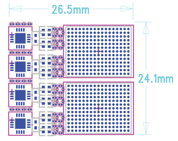 Example layout of direct conversion receiver